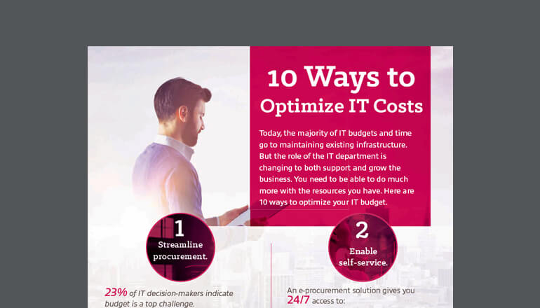 Article Infographic: 10 Ways to Optimize IT Costs Image