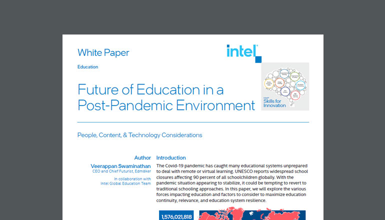 Article Future of Education in a Post-Pandemic Environment | Intel  Image