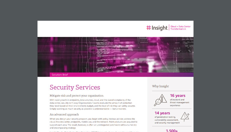 Article Security Services Solution Brief  Image