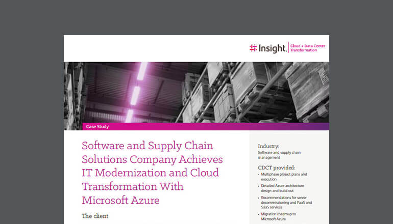 Article Supply Chain Company Achieves IT Modernization and Cloud Transformation With Microsoft Azure Image