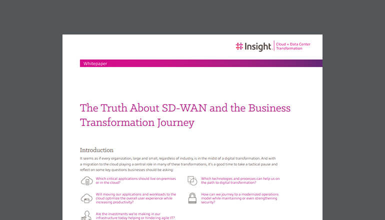 Article The Truth About SD-WAN and the Business Transformation Journey Image