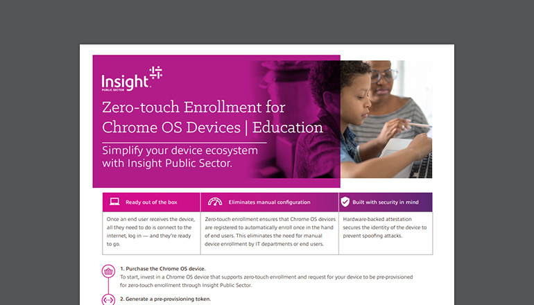 Article Zero-Touch Enrollment for ChromeOS Devices | Education Image