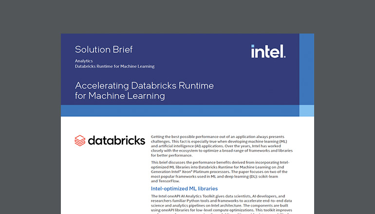 Article Accelerating Databricks Runtime for Machine Learning Image