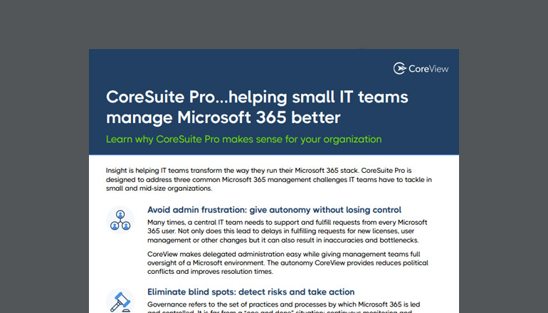 Article CoreSuite Pro: Helping Small IT Teams Manage Microsoft 365 Better  Image