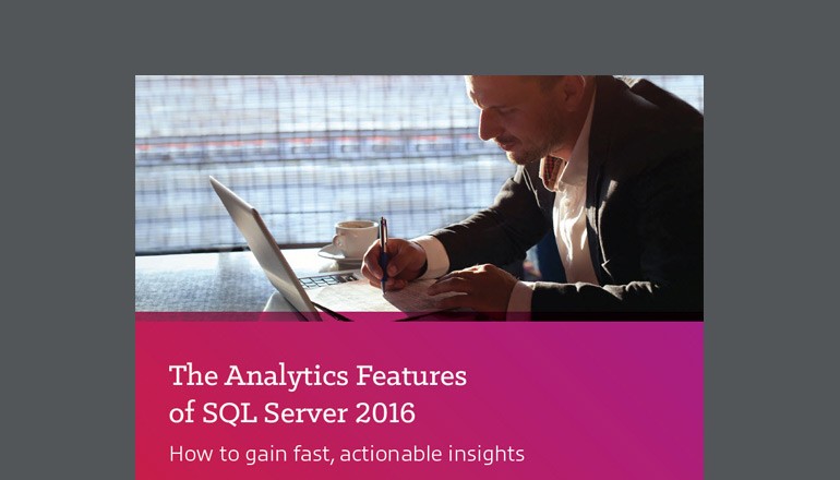The Analytics Features of SQL Server 2016 ebook thumbnail