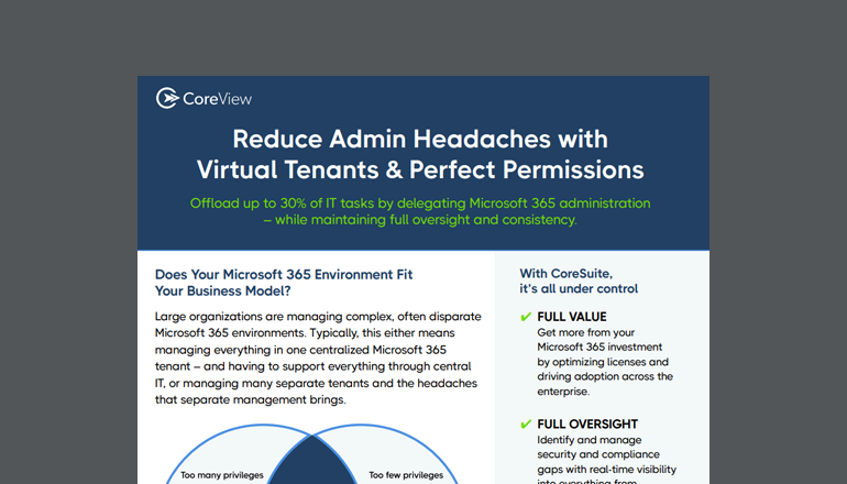 Reduce Admin Headaches With Virtual Tenants & Perfect Permissions thumbnail