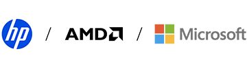 HP AMD Microsoft logo