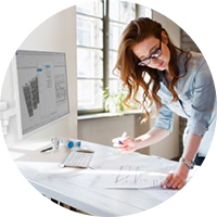 Laptop on an Ergotron table