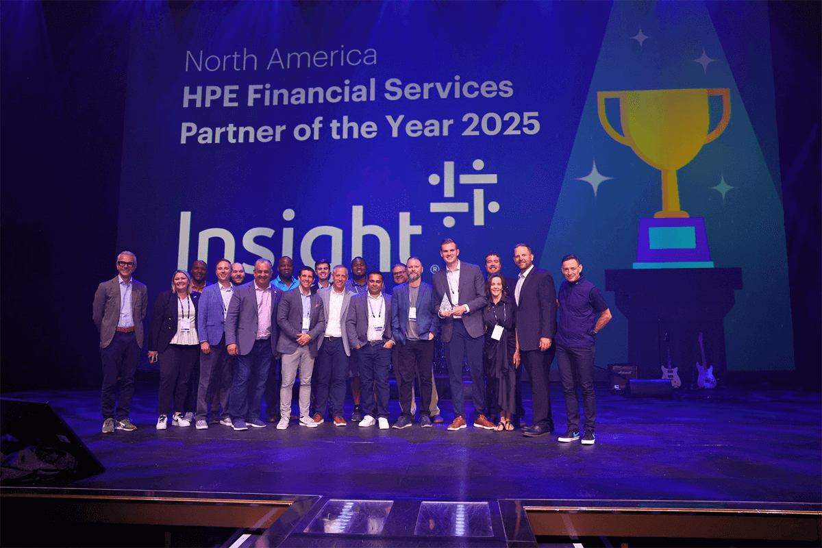 Insight team receives HPE Financial Services Partner of the Year for North America award