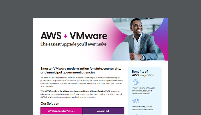 Article AWS + VMware: The Easiest Upgrade You’ll Ever Make Image