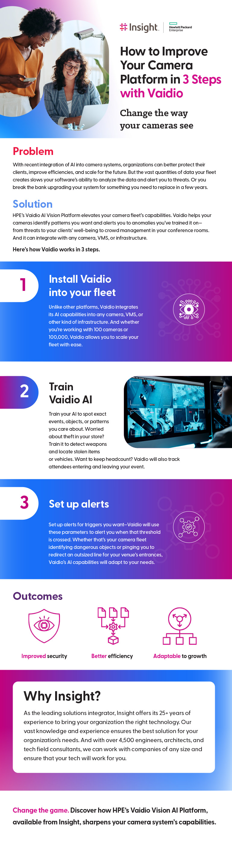 How to Improve Your Camera Platform in 3 Steps with Vaidio infographic