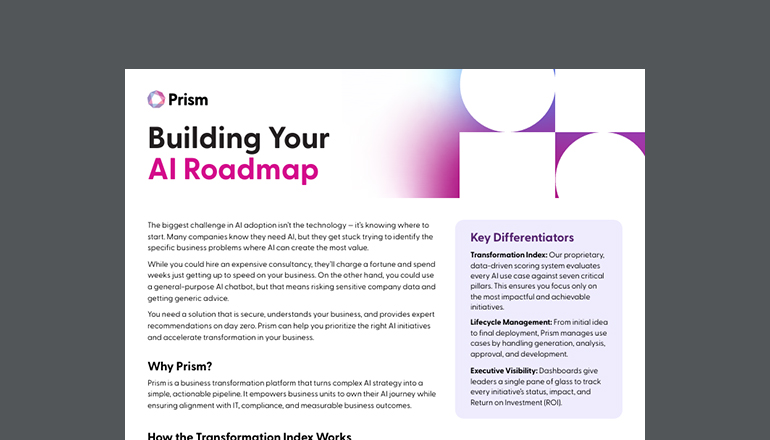 Article Prism: Building Your AI Roadmap Image