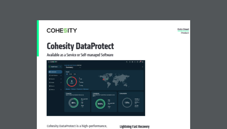Article Cohesity DataProtect  Image