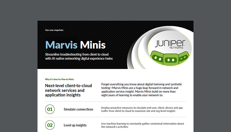 Article Juniper | Marvis Minis | Cloud Networking  Image