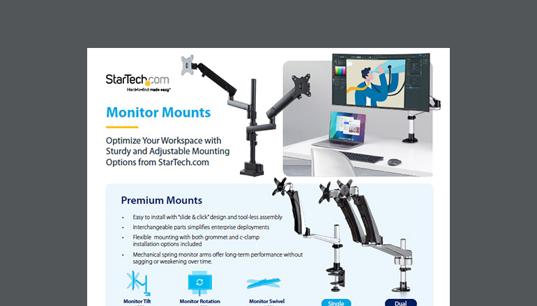 Article StarTech.com Monitor Mounts: Adjustable Mounting Solutions Image