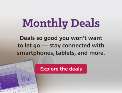 Monthly deals banner