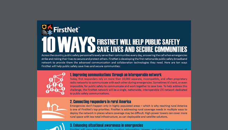 Article 10 Ways FirstNet Helps Saves Lives Image