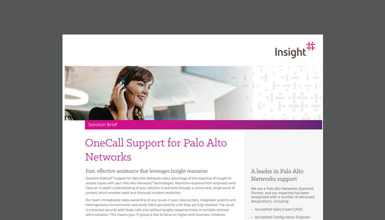 Article Insight OneCall Support for Palo Alto Networks Image