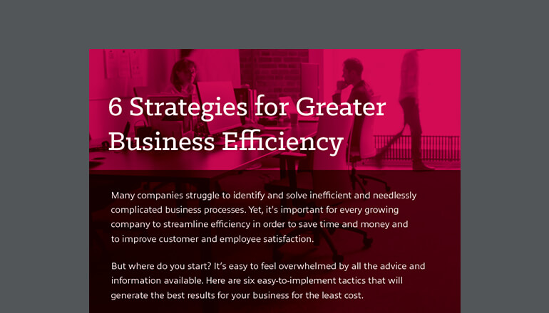 Thumbnail screenshot of 6 Strategies for Greater Business Efficiency