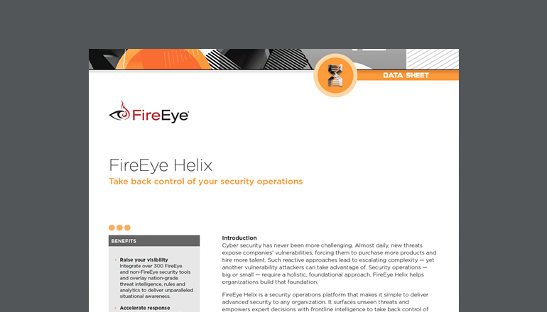 Article FireEye Helix Security Operations Datasheet Image