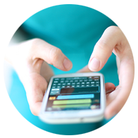 Nurse using personal device