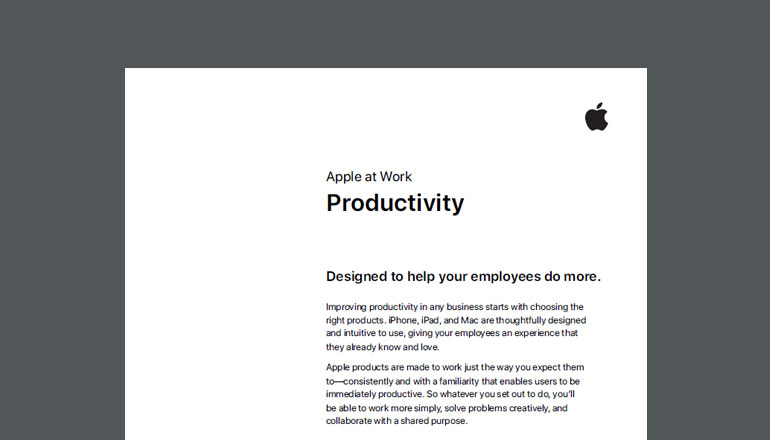 Article Apple at Work | Productivity  Image