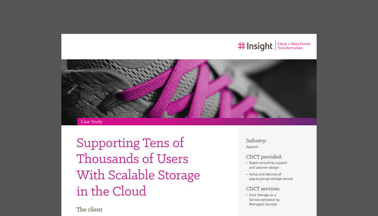 Supporting Tens of Thousands of Users With Scalable Storage in the Cloud