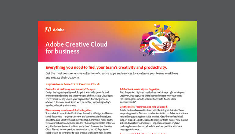 Article Creative Cloud for Business  Image