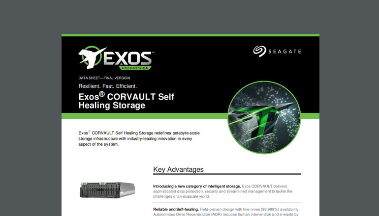 Seagate Exos CORVAULT Enables Resilient, Affordable Capacity 