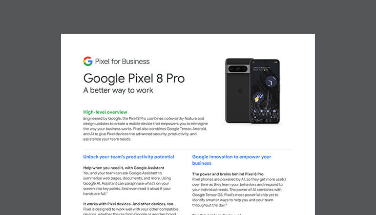 Article Google Pixel 8 Pro  Image