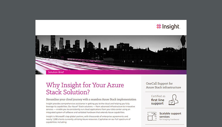 Article Why Insight for Your Azure Stack Solution? Image