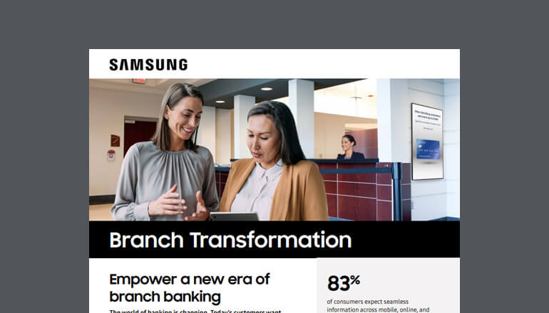 Article Samsung Empower a New Era of Branch Banking  Image