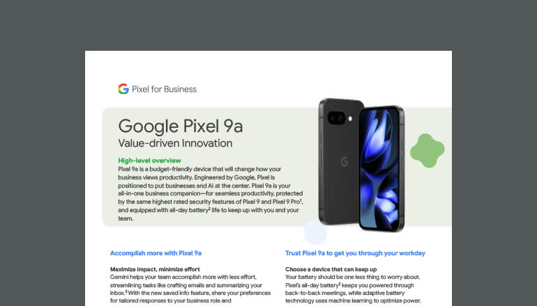 Article Google Pixel 9a  Image