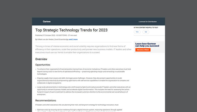 Article Gartner: 2023 Gartner Magic Quadrant for SAM Services Image
