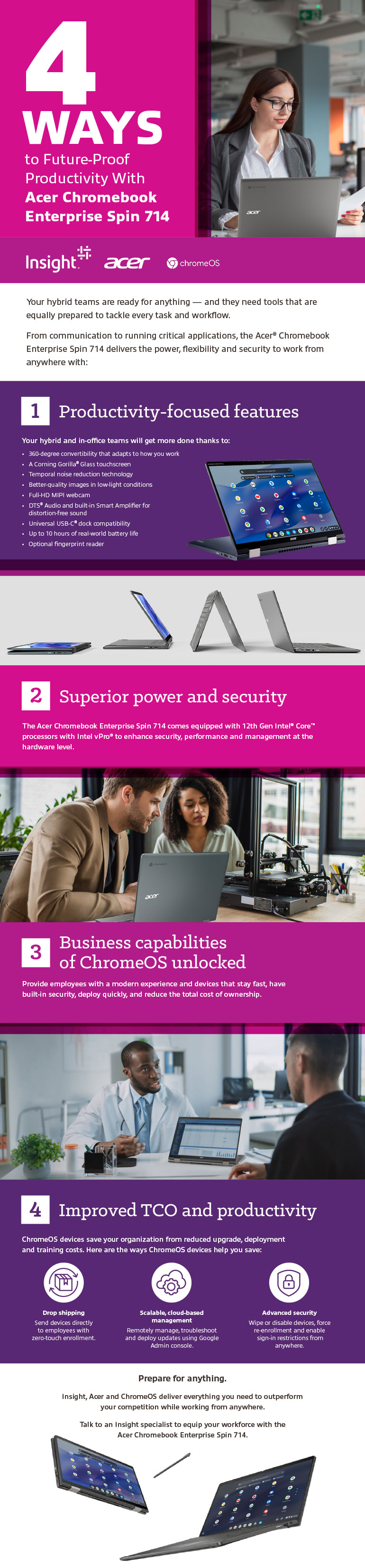 4 Ways to Future-Proof Productivity With Acer Chromebook Enterprise Spin 714