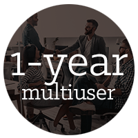 1-year multiuser subscription of AutoCAD