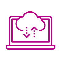 Laptop cloud icon