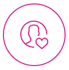 Woman talking to business associate