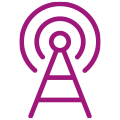 Wireless tower construction icon