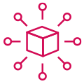 Icon concept displaying software asset management license distribution