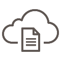 Cloud licensing icon