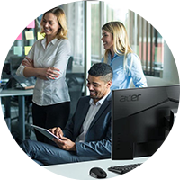 Professionals collaborating