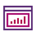 HPE solution bar graph icon