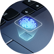 Thinkpad close-up fingerprint reader