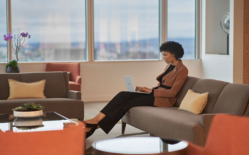 Woman working in office