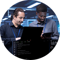 teammates working together