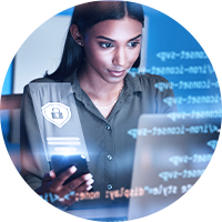 Woman working at the office