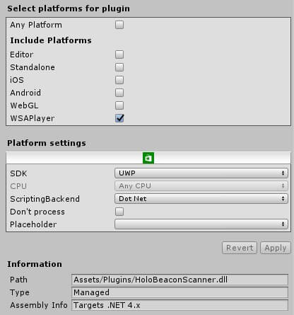 Platform settings