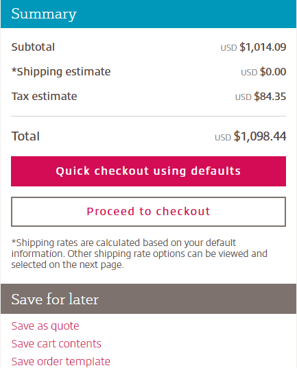 How to Create Saved Carts and Order Templates