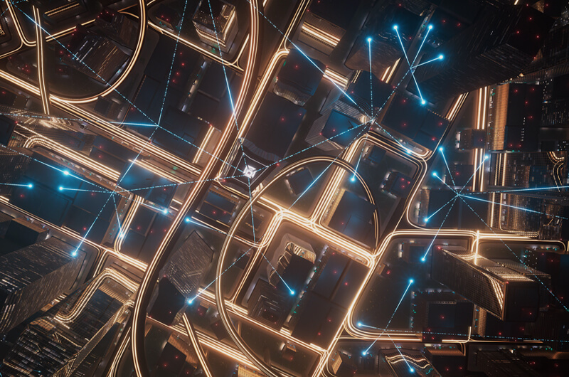 Business professional using tablet